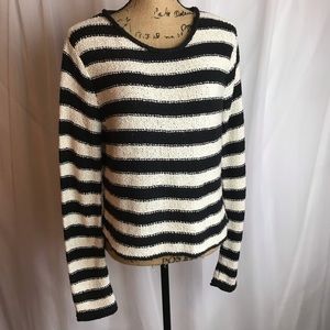Free People Beach Stripe Knit Pullover